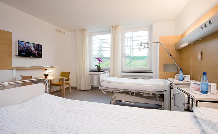 Patientenzimmer bei Hessing